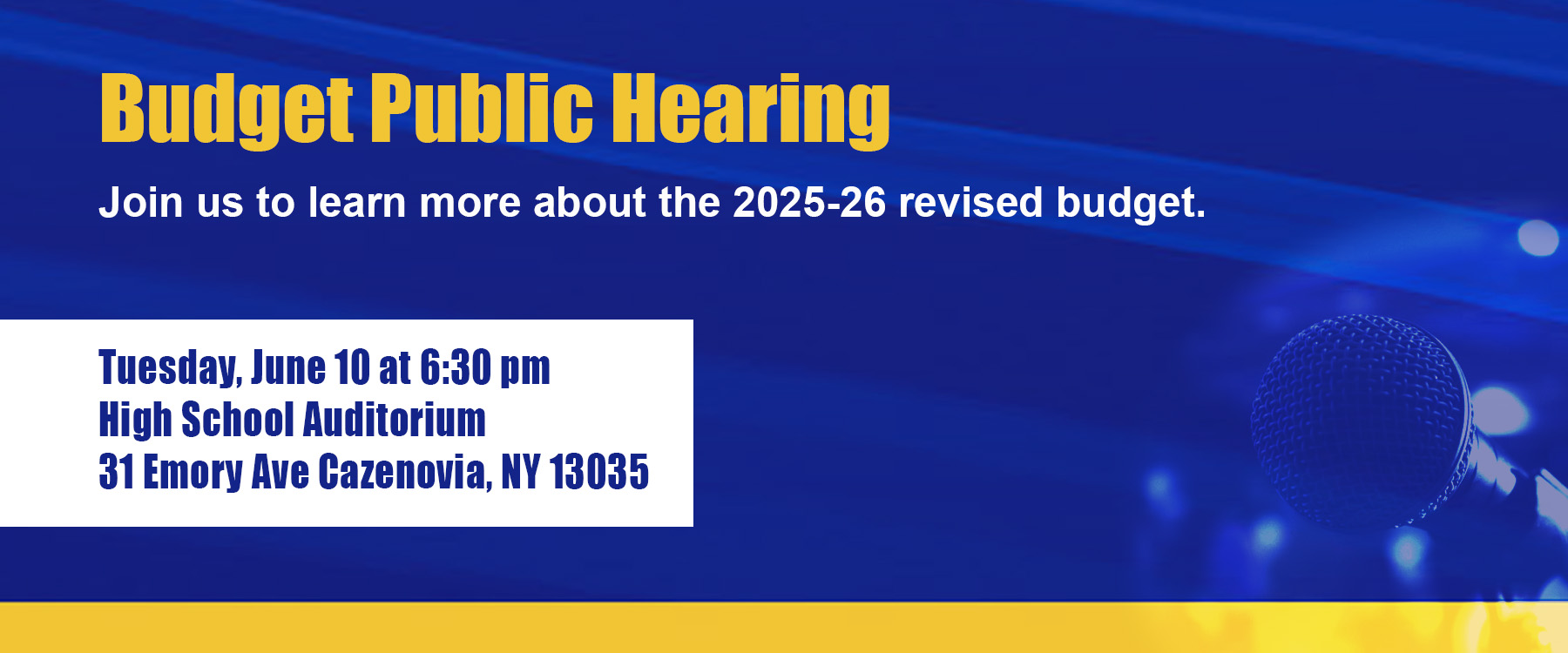 budget public hearing