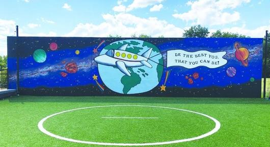 New mural created at Burton Street Elementary to Inspire Students