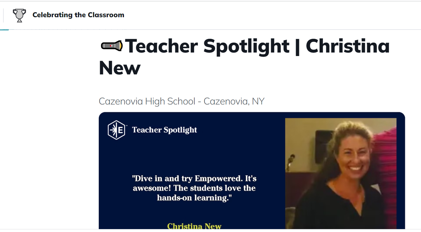 Teacher Spotlight