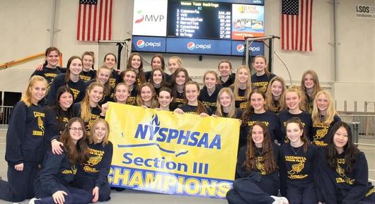 Cazenovia Girls Indoor Track Team Triumphs at Sectionals Championship