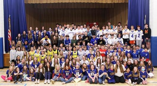 Varsity Athletes Mentor Elementary Students via Cazenovia Jersey Day