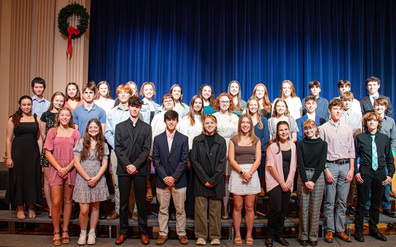 Caz Inducts 35 New Students Into National Honor Society