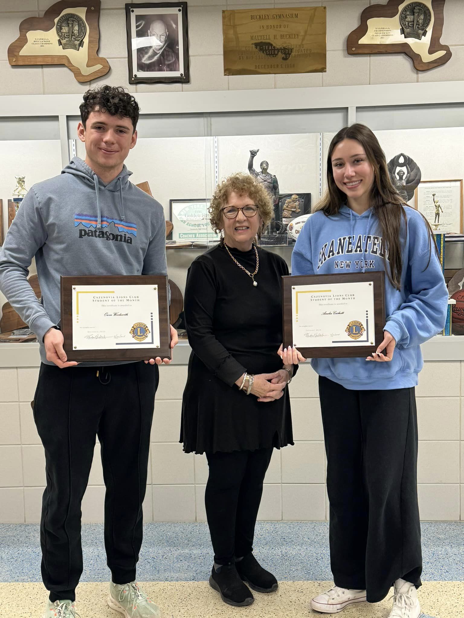CHS Students Earn Lions Club Student of the Month Distinction Cazenovia Central School District